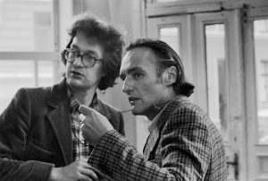 Regisseur Wim Wenders mit Dennis Hopper bei den Dreharbeiten © Wim Wenders Stiftung