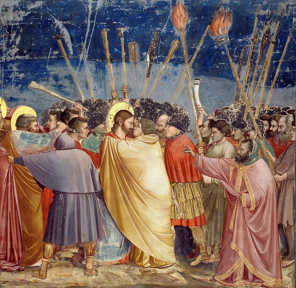 "Der Judaskuss" von Giotto di Bondone